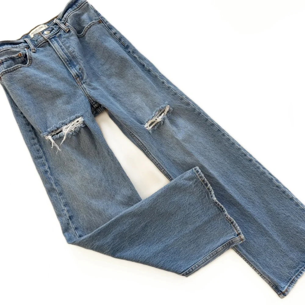 Abercrombie & Fitch Jeans Womens 26 2 Short 90s Relaxed High Rise - Picture 3 of 8